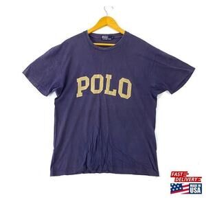 90S Polo Ralph Lauren Tennis Stadium 92 Indian P Wing Ski Hip Hop Style Rap Tees